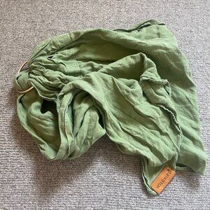 Wildbird Green Linen Ring Sling